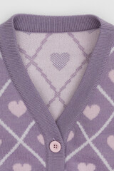 кардиган  для девочки  КВ 30158/ш/светло-сиреневый