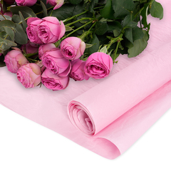 Упаковочная жатая бумага, Пергамин, Бледно-розовый, 40 гр, 0,6*4,5 м