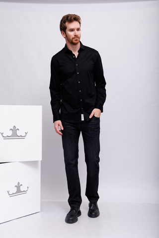 BALDESSARINI Джинсы потертые из хлопка с кашемиром и эластаном