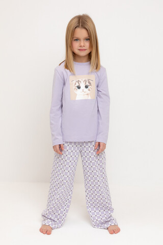 пижама  для девочки  К 1623/лепесток орхидеи,мозаика