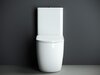Ceramica Nova Mia CN1801 Напольный пристенный унитаз с бачком с ультра тонким сидением с функцией плавного закрытия, цвет: белый