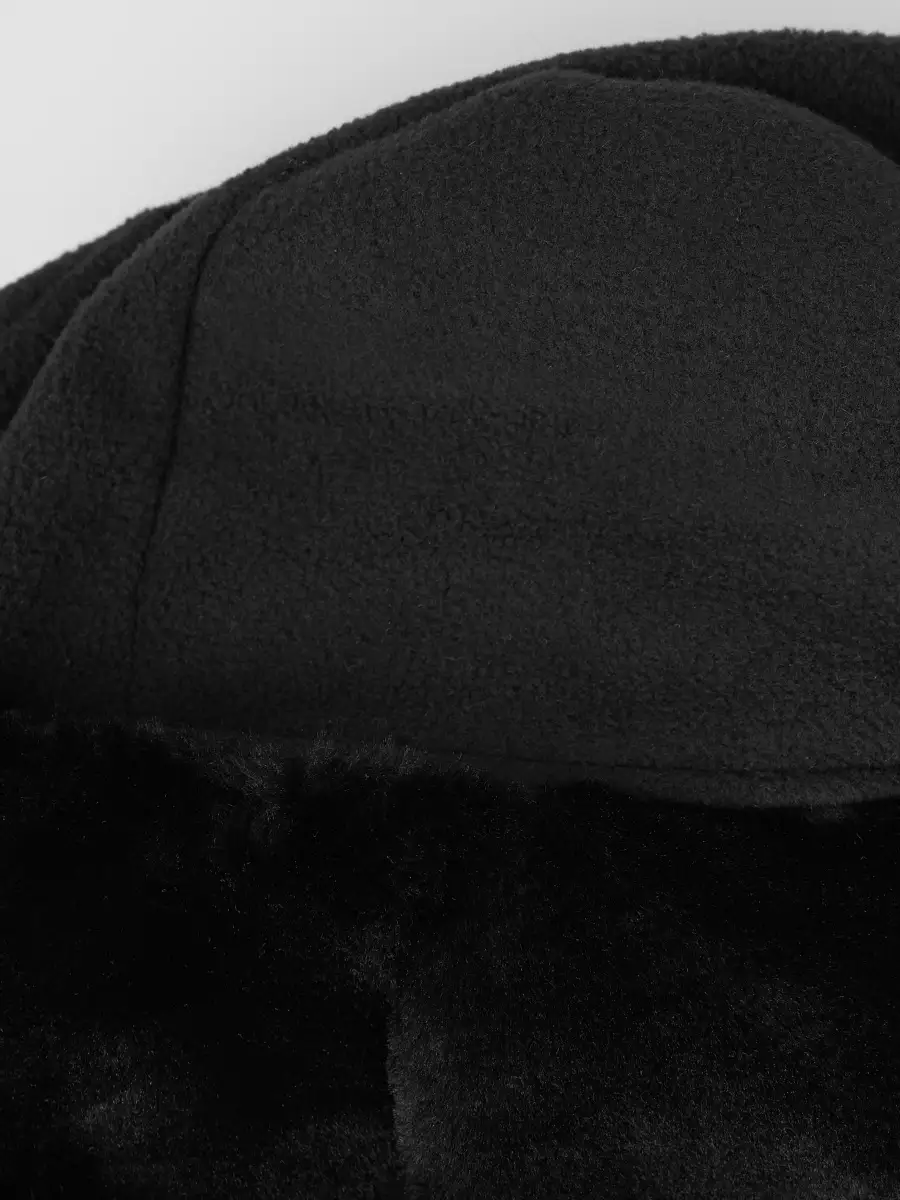 Шапка ушанка меховая теплая с флисом