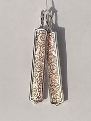 Тулуза (серьги из серебра)
