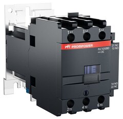 Контактор Prompower PLC1D50BD серии Pulse, ток 50А, 3 полюса, доп контакт 1НО+1НЗ, катушка 24DC