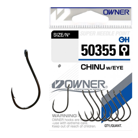50355 № 2 Крючки Owner Chinu with Eye / продажа от 5 уп.