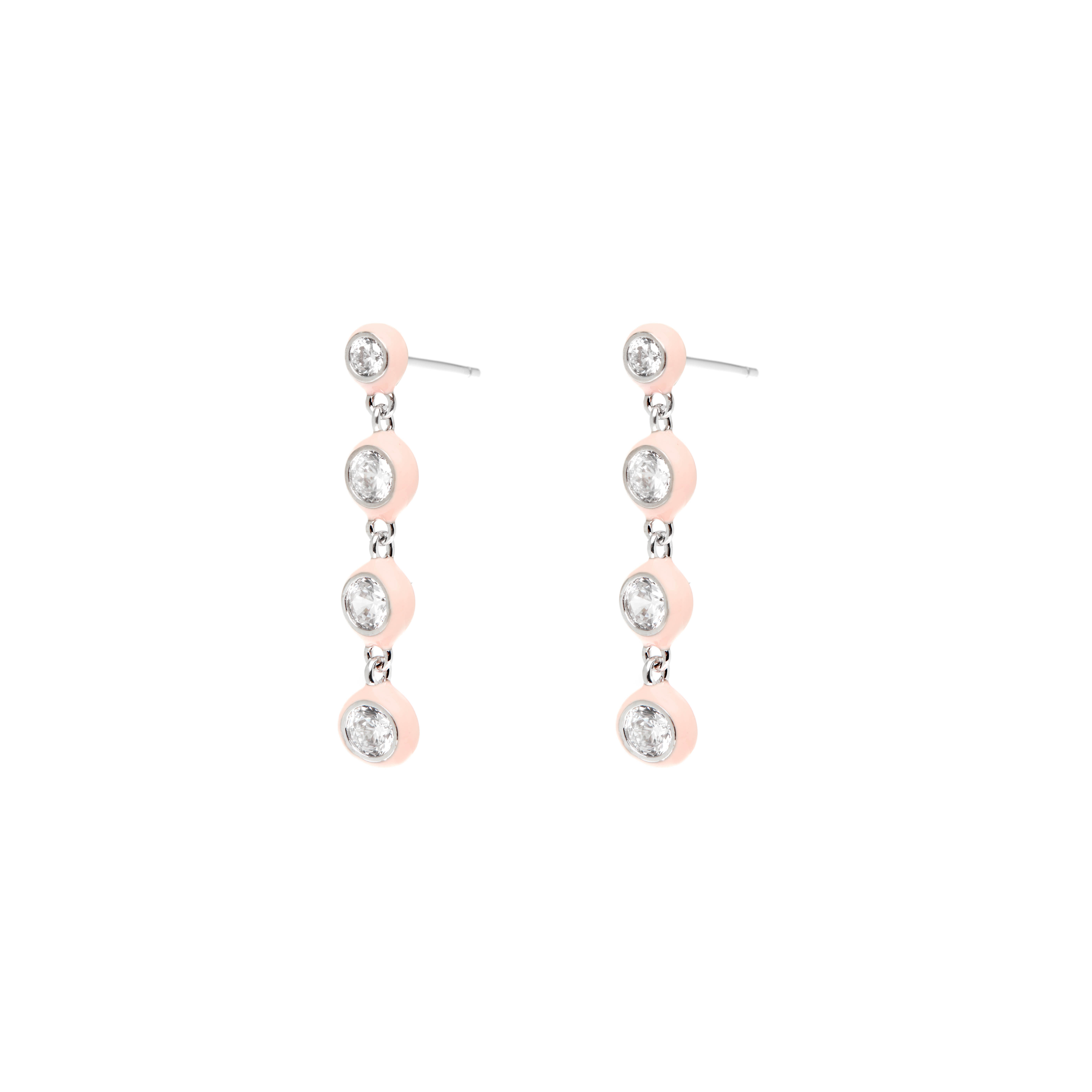 VIVA LA VIKA Серьги Crystal Peach Strings Earrings