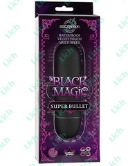 Большое черное водонепроницаемое виброяйцо BLACK MAGIC