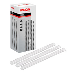 Пружины для переплета пластиковые Promega office 25 мм белые (50 штук в упаковке)
