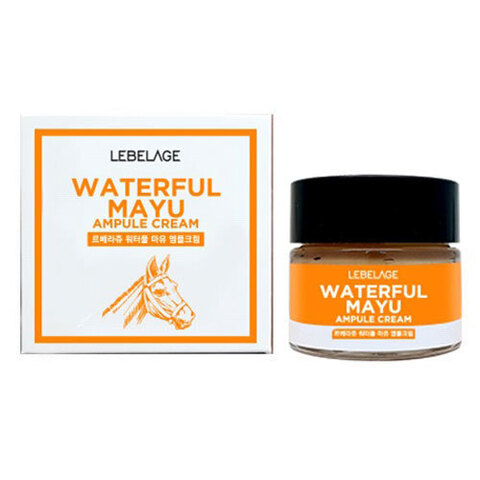 Lebelage Ampule Cream Waterful Mayu - Увлажняющий ампульный крем с лошадиным маслом