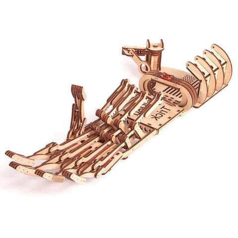 Механическая Рука Wood Trick - деревянный конструктор, сборная механическая модель, 3D пазл
