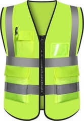 Сигнальный жилет с карманами лимонный