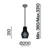 Подвесной светильник Maytoni Roots MOD191PL-01W