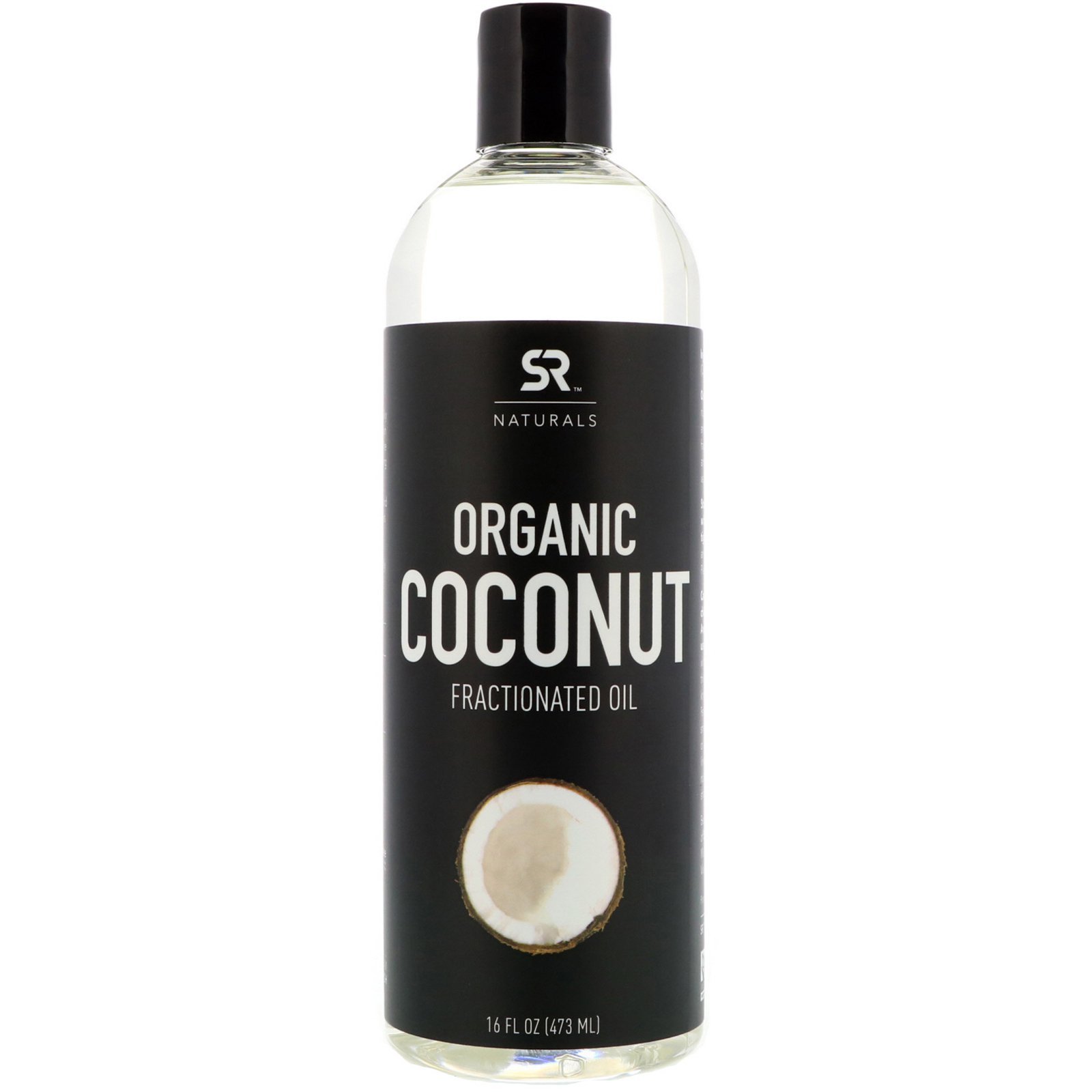Фракционированное органическое кокосовое масло, Organic coconut, Sports Research, 473 мл (16 fl oz) 1