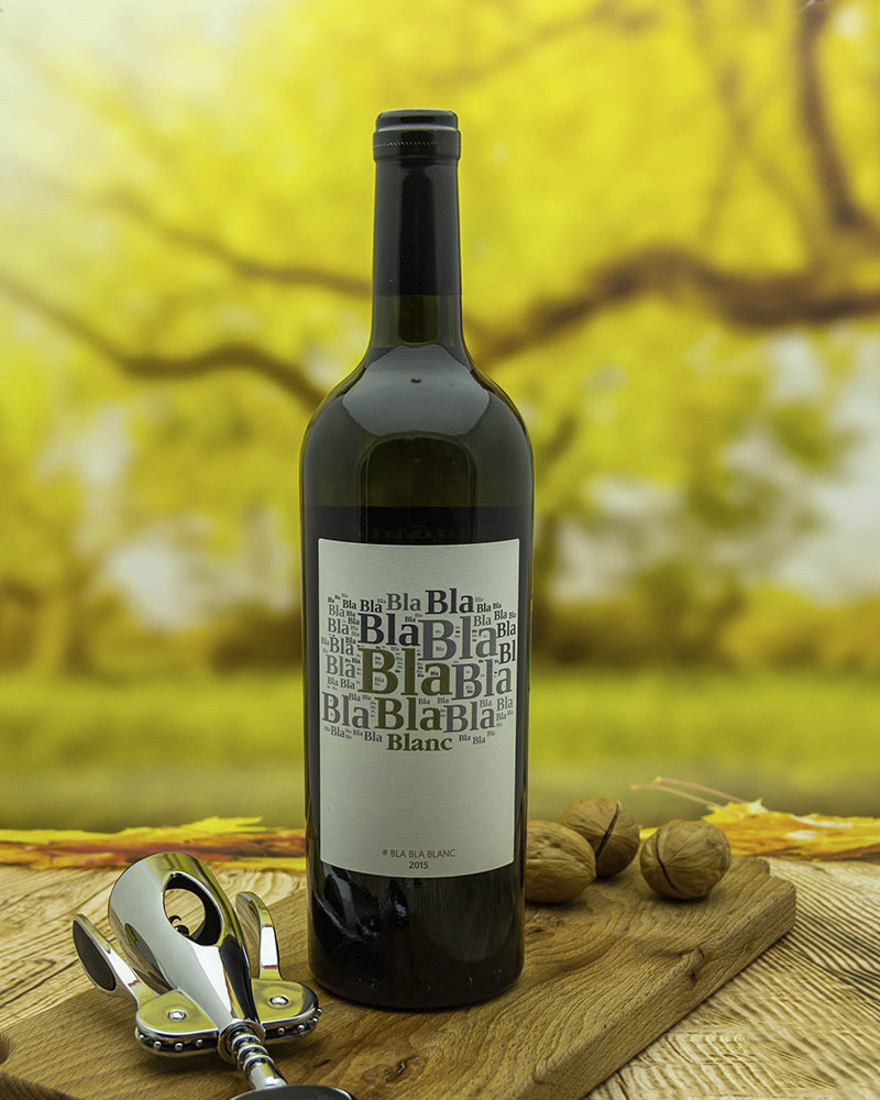 Вино Блабла блан Белое сухое 13,0% 0,75 л.