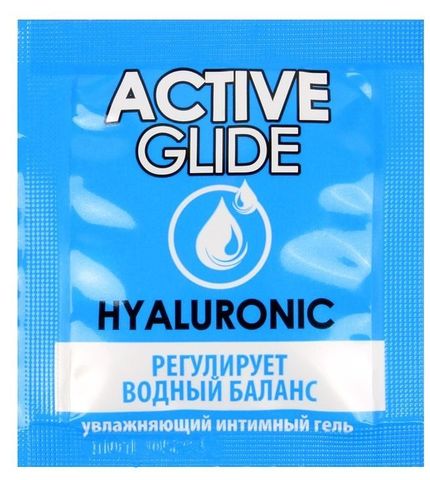 Лубрикант на водной основе Active Glide с гиалуроновой кислотой - 3 гр. - Биоритм Одноразовая упаковка LB-29005t