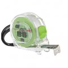 Рулетка Кварц, прозрачный корпус, амортизатор, 3 м х 16 мм// СИБРТЕХ 32520