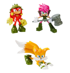 Набор фигурок Sonic Prime Sonic the Hedgehog Торн Роуз (Эми), Mangey (Тейлз) и Гнарли (Наклз) (Вид 3)