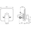 Ideal Standard BD252AA Встраиваемый смеситель д/душа, (внешняя и встраиваемая части), хром CERAPLAN (311016)