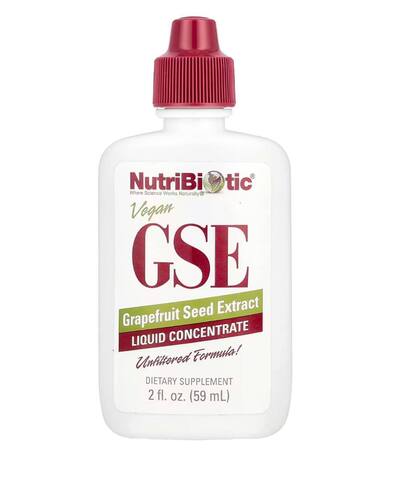 NutriBiotic веганский экстракт косточек грейпфрута, жидкий концентрат, 100 мг, 59 мл (2 жидк. унции)