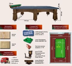Бильярдный стол для русской пирамиды 