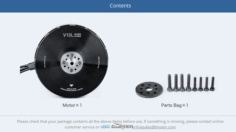 T-Motor V13L KV65