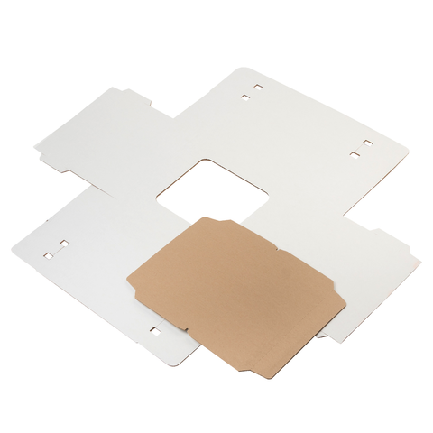 Коробка для торта 35*35*35 см, квадратное окно (самолет)