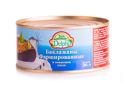 Баклажаны фаршированные в томатном соусе Delphi, 280г