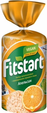 Хлебцы FITSTART Мультизлаковые Апельсин 100 г Мистраль РОССИЯ