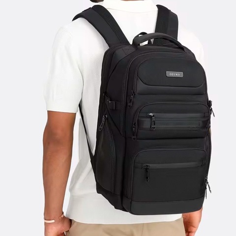 Картинка рюкзак городской Ozuko 9772S Black - 6
