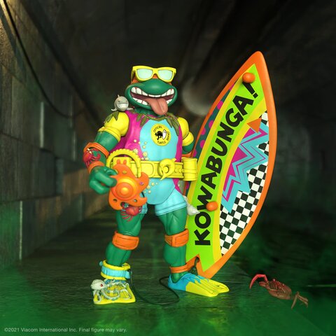 Фигурка Ultimate Super7 Teenage Mutant Ninja Turtles: Sewer Surfer Mike