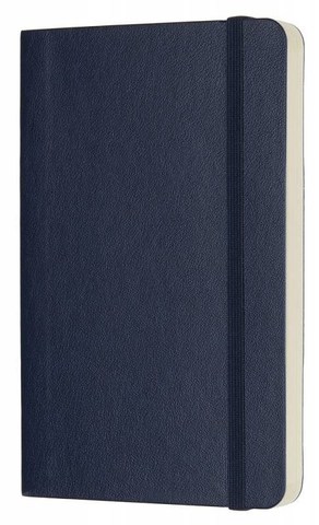 Блокнот Moleskine Classic Soft, цвет синий, без разлиновки (QP613B20)