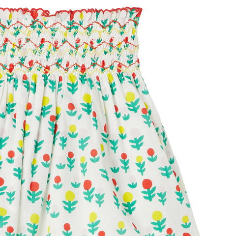 Юбка Stella McCartney Kids White Flowers