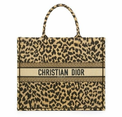 Сумка Dior Book Tote, с леопардовым принтом