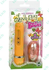 Персиковый вибростимулятор LOVE BUG BULLET