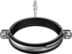 ЗУБР 4?, цинк, 1 шт, трубный хомут с сантехнической шпилькой и дюбелем (37866-107-116)