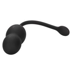 Черные вагинальные виброшарики с браслетом-пультом Wristband Remote Ultra-Soft Kegel System - 
