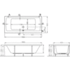 Ванна прямоугольная 180х80 см Vitra Neon 52540001000