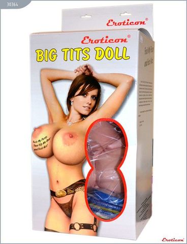 Надувная кукла «Брюнетка» с большой грудью - Eroticon 30364