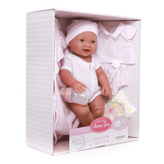 Munecas Antonio Juan Кукла интерактивная Мия София, 42 см, пьет, писает, винил (50161)