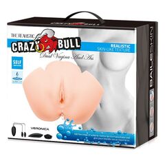 Телесный мастурбатор с 2 тоннелями Dual Vagina and Ass Veronica - 