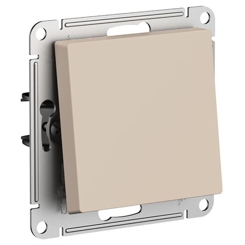 Выключатель одноклавишный, 10АХ. Цвет Песочный. Schneider Electric AtlasDesign. ATN001211