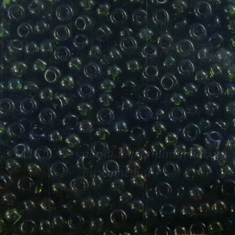 50290 Бисер 10/0 Preciosa прозрачный темно-оливковый