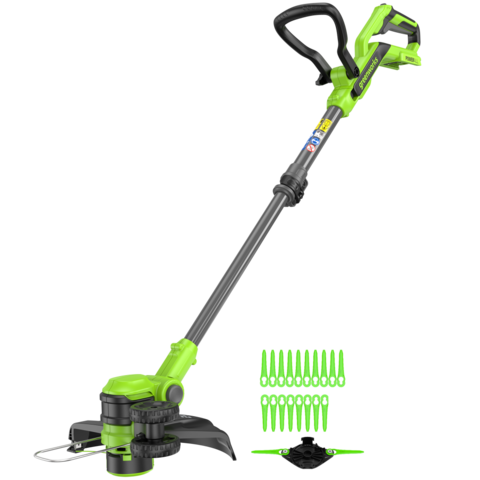 Триммер Greenworks G24LT301, 24v, 30 см, ø 1.6 мм с 1хАКБ 4А и ЗУ (аккумуляторный)