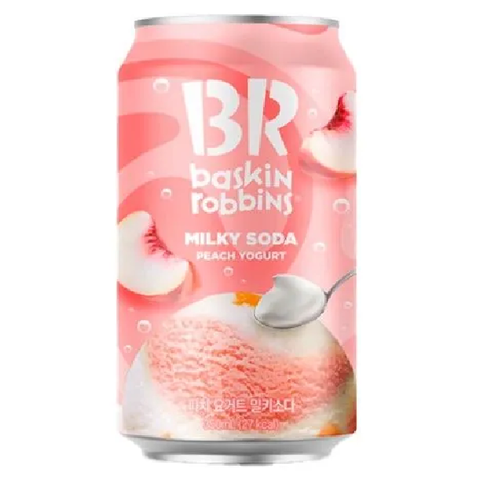 Напиток газированный со вкусом персикового йогурта без сахара Baskin Robbins, 350 мл
