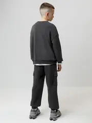 брюки  для мальчика  КР 400854/антрацитовый 3902 к596