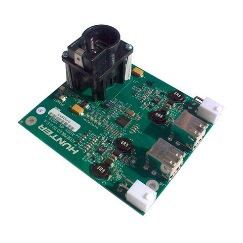 45-1625-1 Плата-разветвитель с 4 USB + 3 разъема питания, HUNTER