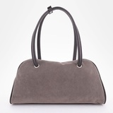 Сумка Саломея 2034 эко-замша серый шоколад