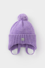 шапка  для девочки  КВ 20401/ш/светло-сиреневый