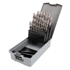 Набор сверл по металлу 1-13мм 25шт DIN338 HSS-G 135° (пл. кейс) H-Tools 214215ROHT