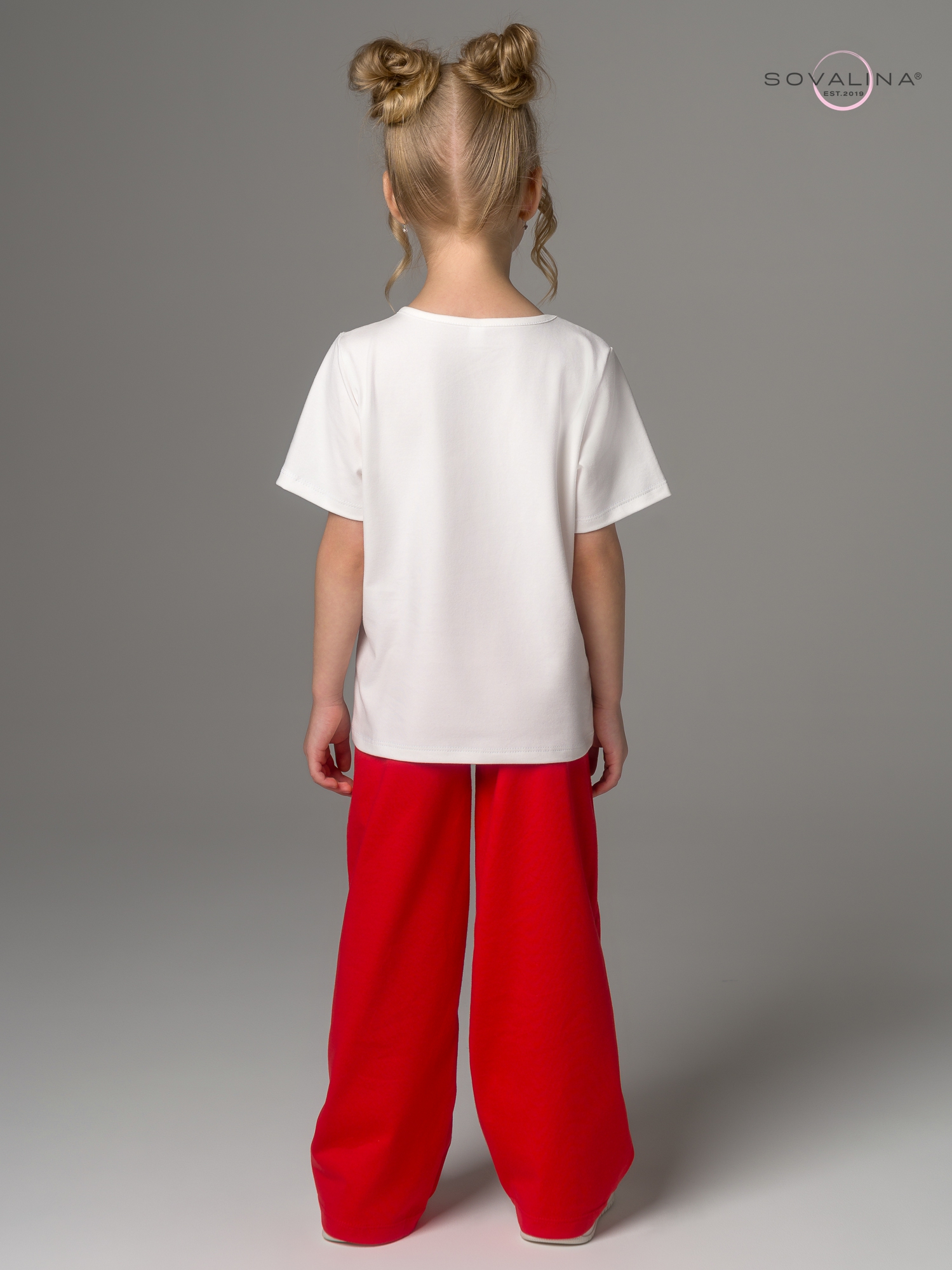 Костюм Лето тофу-красный Girl